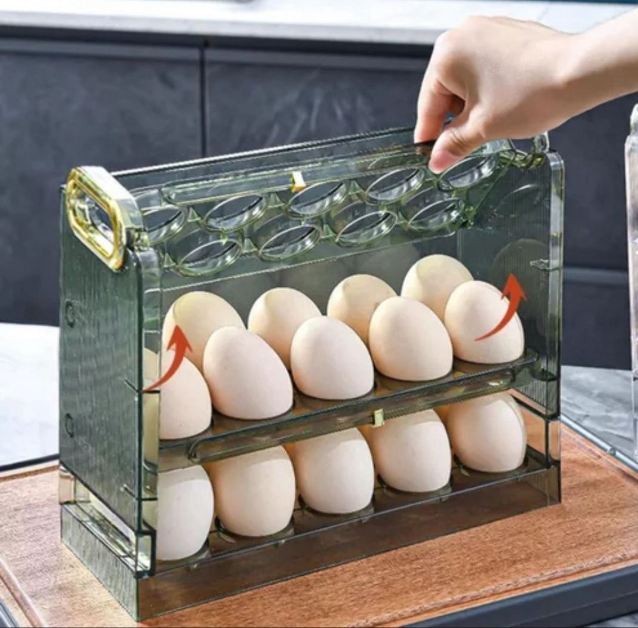 ORGANIZADOR,ESTAN,DISPENSADOR DE HUEVOS